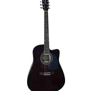 Santana HW41C-201 Wine Red Burst Jumbo Cutaway Acoustic Guitar